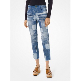 MICHAEL Michael Kors Patchwork Cropped Jeans MS09CTGE6W