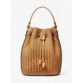 Michael Kors Collection Carole Hand-Woven Leather Bucket Bag 31S1OCEX4W