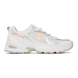 뉴발란스 New Balance White, Grey & Orange 530 Sneakers 212402F128144