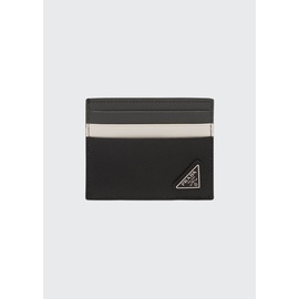 Prada Mens Tricolor Saffiano Leather Card Case 4059241