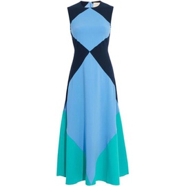 ROKSANDA Light blue Adabel color-block crepe maxi dress 34344356236960947