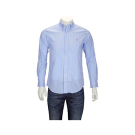 폴로 랄프 로렌 Polo Ralph Lauren Mens Custom Fit Striped Cotton Shirt 710789014019