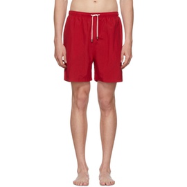 솔리드 앤 스트라입 Solid & Striped Red Classic Swim Shorts 182877M208019