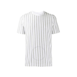 톰브라운 Thom Browne Light Grey Jersey RWB Stripe Short Sleeve T-shirt MJS056A-06451-055