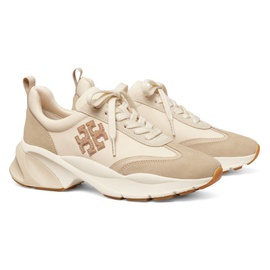 Tory Burch Good Luck Trainer Sneaker_FRENCH PEARL/ BISCOTTI 6746007_FRENCH PEARL/ BISCOTTI