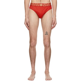 베르사체 언더웨어 베르사체 Versace Underwear Red Medusa Swim Briefs 202653M208039